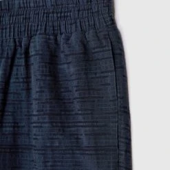 Man Shorts Textured Linen Shorts - Navy SHORTS SETS