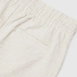 Man Shorts Textured Linen Shorts - Beige