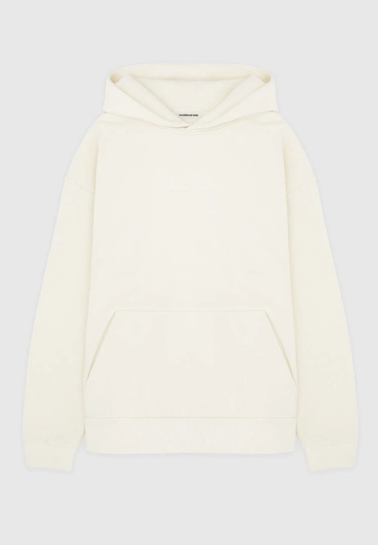 Man Hoodies Essential Signature Hoodie - Cream