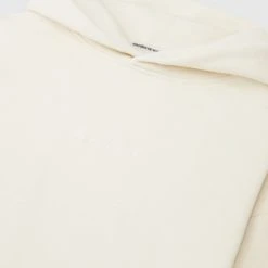 Man Hoodies Essential Signature Hoodie - Cream