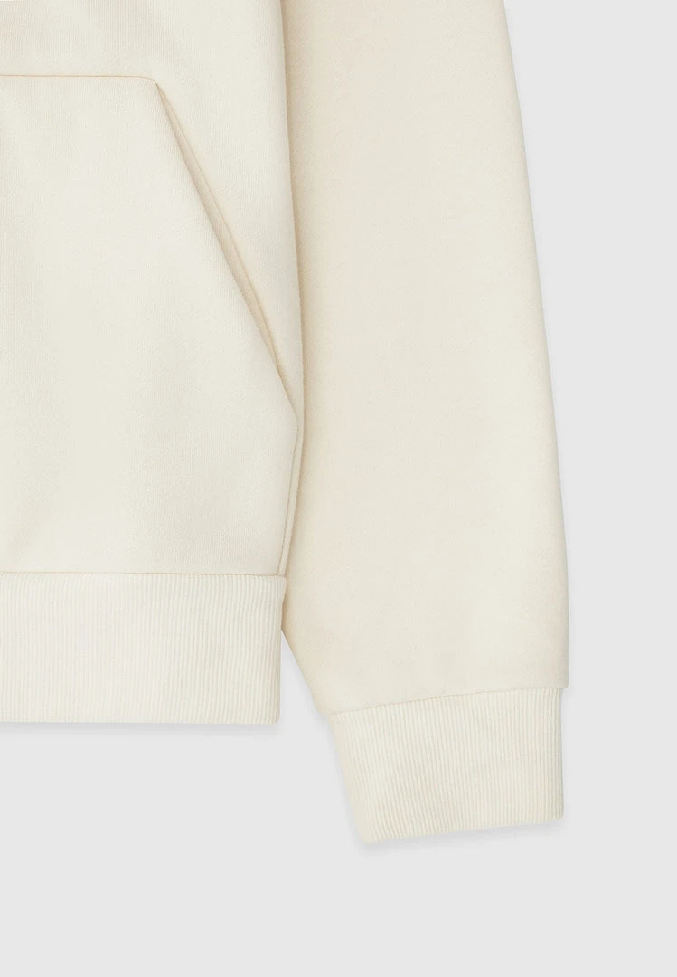 Man Hoodies Essential Signature Hoodie - Cream