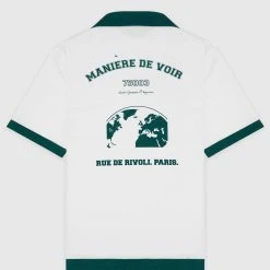 Man Shirts Varsity Shirt - White