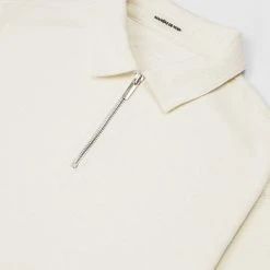 Man Tops Jacquard Polo Shirt - Beige POLO TOPS