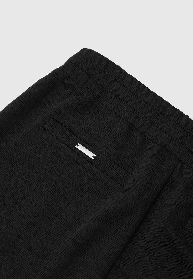 Man Shorts Jacquard Shorts - Black