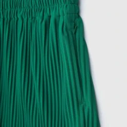 Man Shorts Pleated Shorts - Green