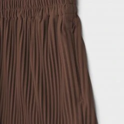 Man Shorts SHORTS SETS Pleated Shorts - Brown