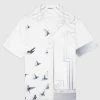 Man Shirts Bird Resort Shirt - White