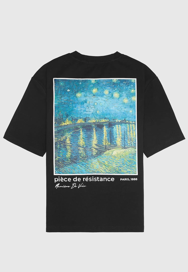 Man T-Shirts T-SHIRTS & TOPS Van Gogh Graphic T-Shirt - Black