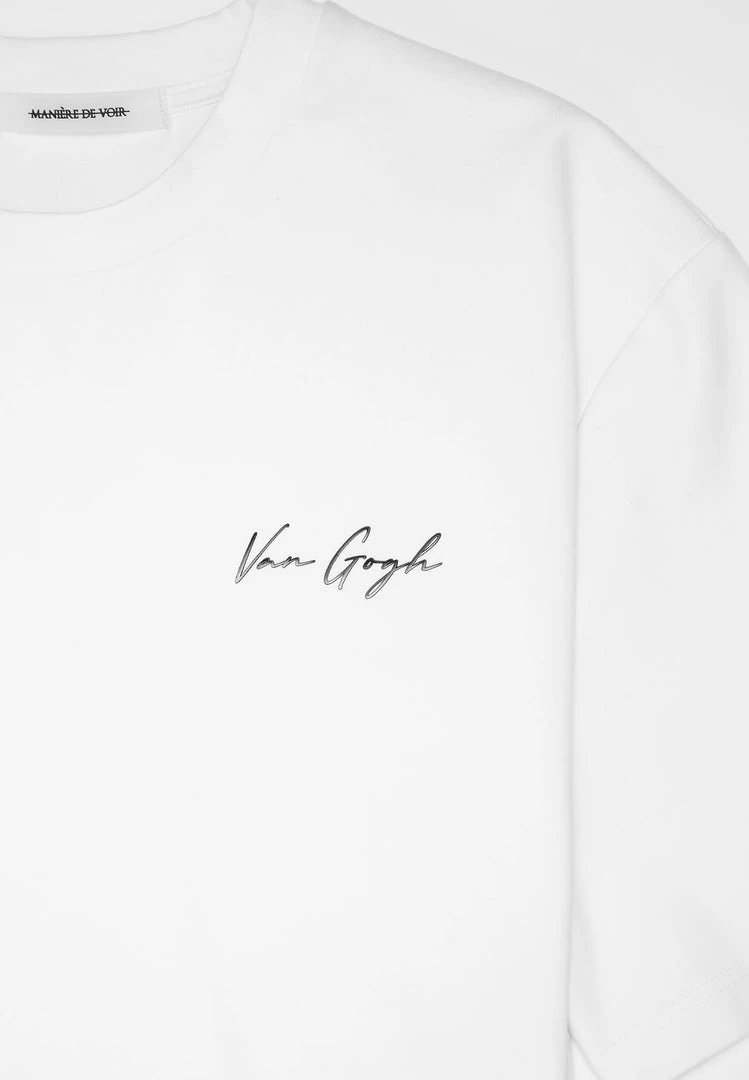 Man T-Shirts Van Gogh Graphic T-Shirt - White T-SHIRTS & TOPS