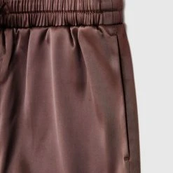 Man Shorts Satin Shorts - Brown