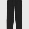 Man Casual Trousers Pleated Trousers - Black