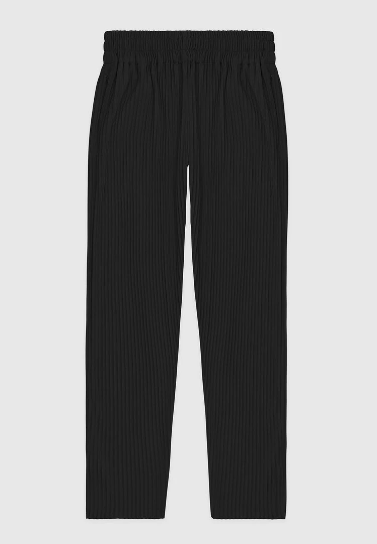 Man Casual Trousers Pleated Trousers - Black