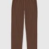 Man Casual Trousers Pleated Trousers - Brown