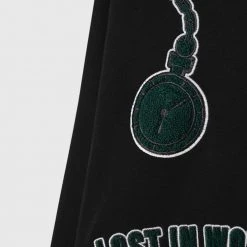 Man Hoodies Lost In Wonderland Hoodie - Black / Green