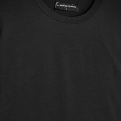 Man T-Shirts Mercerised Cotton T-Shirt - Black
