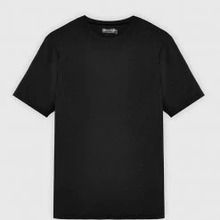 Man T-Shirts Mercerised Cotton T-Shirt - Black