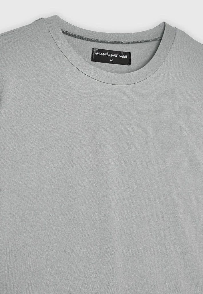 Man T-Shirts Mercerised Cotton T-Shirt - Grey