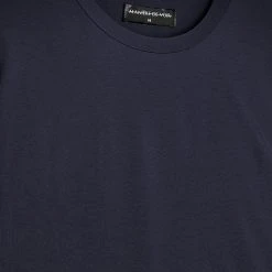 Man T-Shirts T-SHIRTS & TOPS Mercerised Cotton T-Shirt - Navy