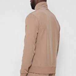 Man Tracksuit Tops TRACKSUITS Matte Popper Track Jacket - Beige