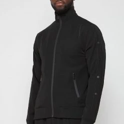 Man Tracksuit Tops Matte Popper Track Jacket - Black TRACKSUITS