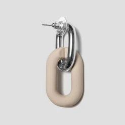 Woman Jewellery Matte & Silver Earrings - Beige