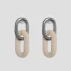 Woman Jewellery Matte & Silver Earrings - Beige