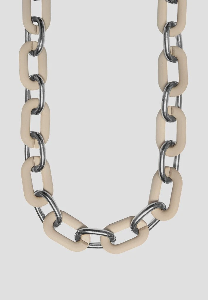 Woman Jewellery Matte & Silver Necklace - Beige