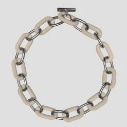 Woman Jewellery Matte & Silver Necklace - Beige