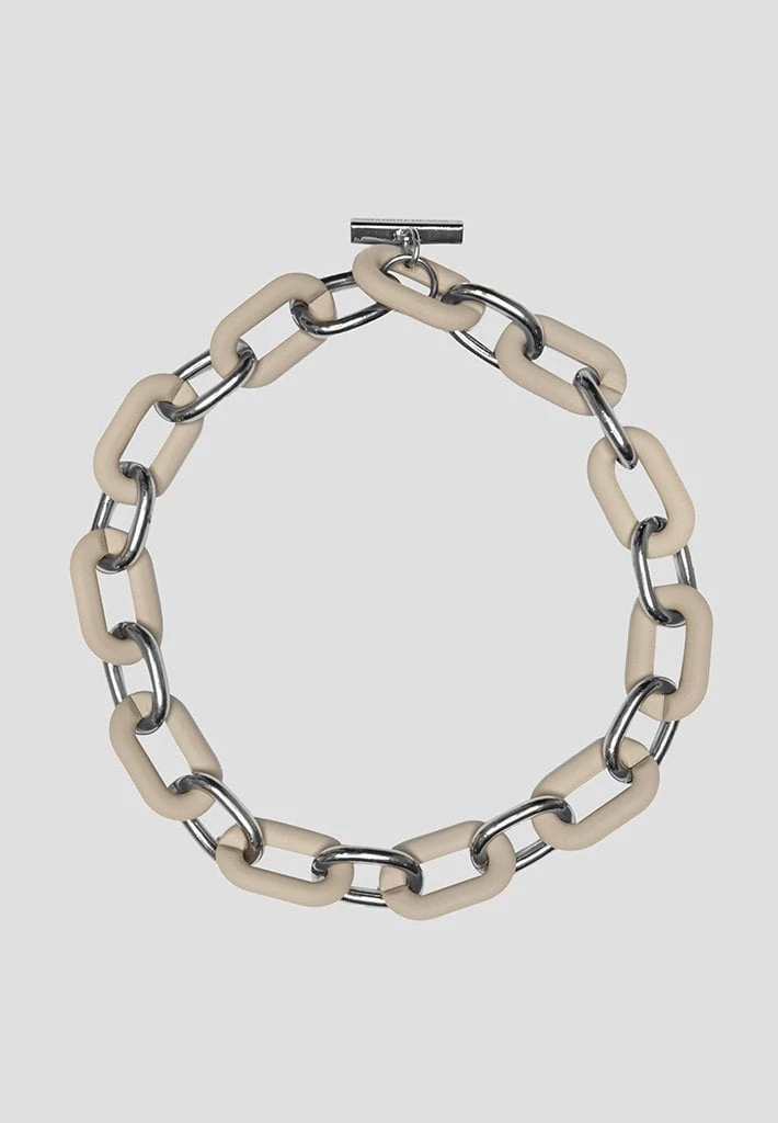 Woman Jewellery Matte & Silver Necklace - Beige