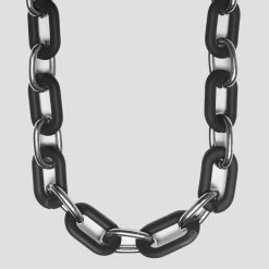 Woman Jewellery Matte & Silver Necklace - Black