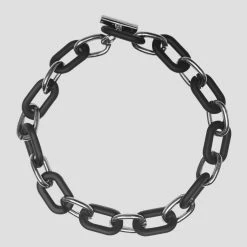 Woman Jewellery Matte & Silver Necklace - Black