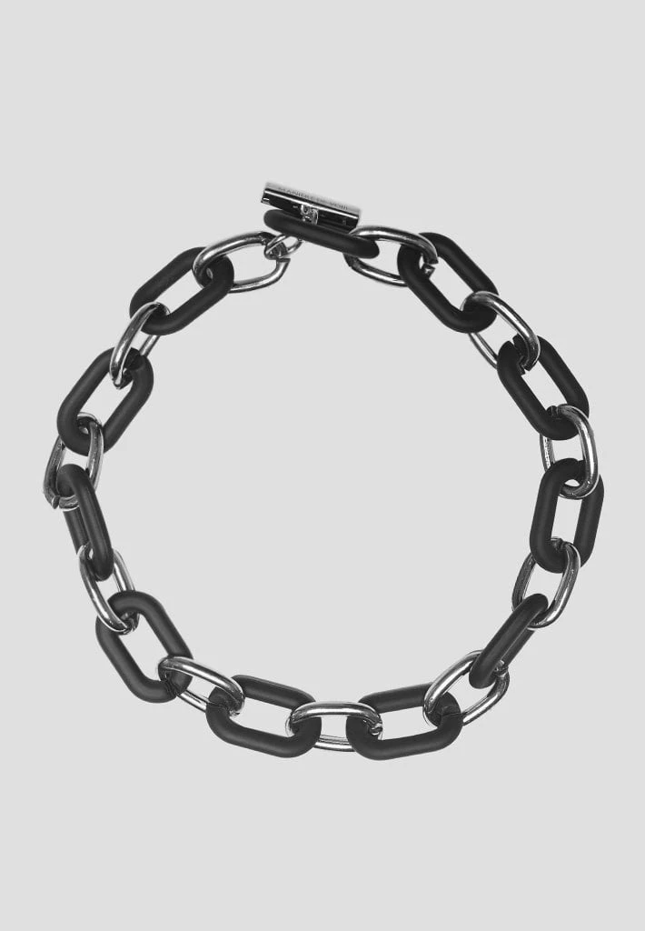 Woman Jewellery Matte & Silver Necklace - Black