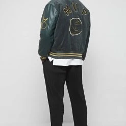 Man Jackets MVP Varsity Jacket - Forest Green