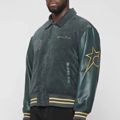 Man Jackets MVP Varsity Jacket - Forest Green