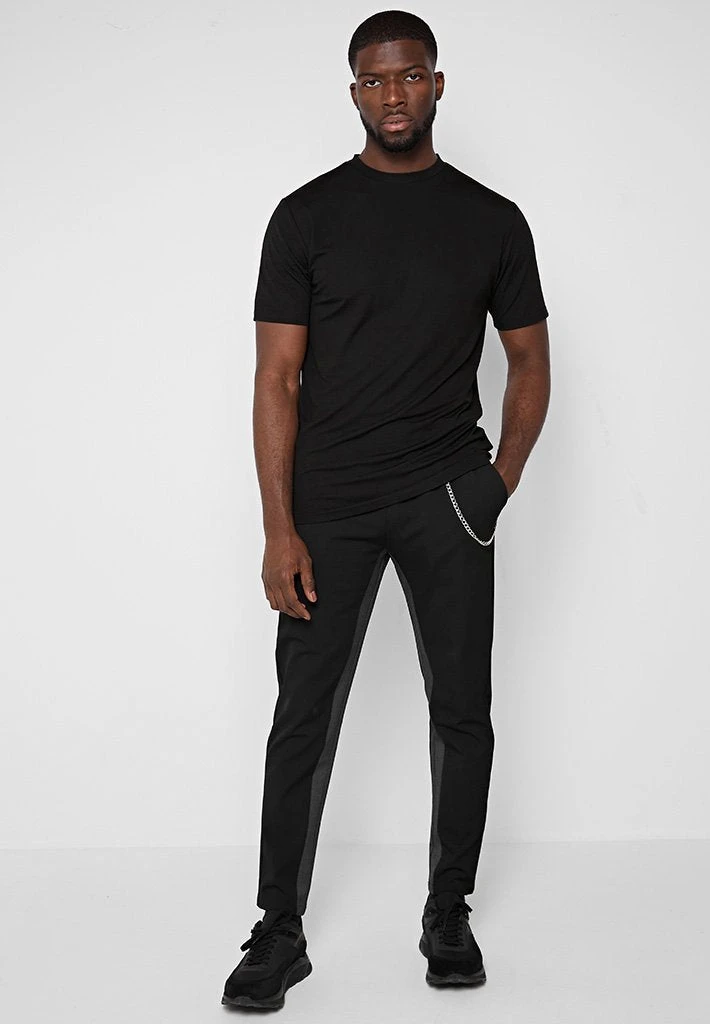 Man T-Shirts Mercerised Cotton T-Shirt - Black