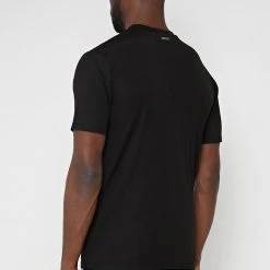 Man T-Shirts Mercerised Cotton T-Shirt - Black