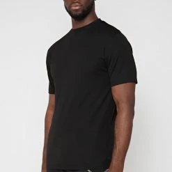 Man T-Shirts Mercerised Cotton T-Shirt - Black