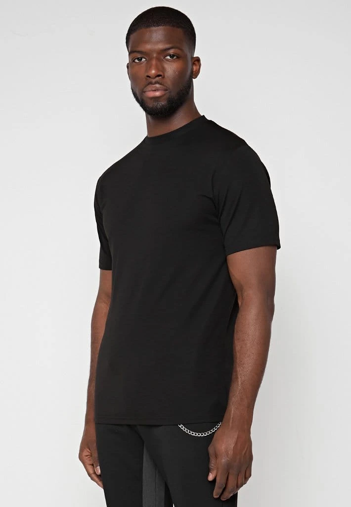 Man T-Shirts Mercerised Cotton T-Shirt - Black