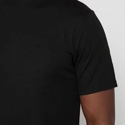 Man T-Shirts Mercerised Cotton T-Shirt - Black