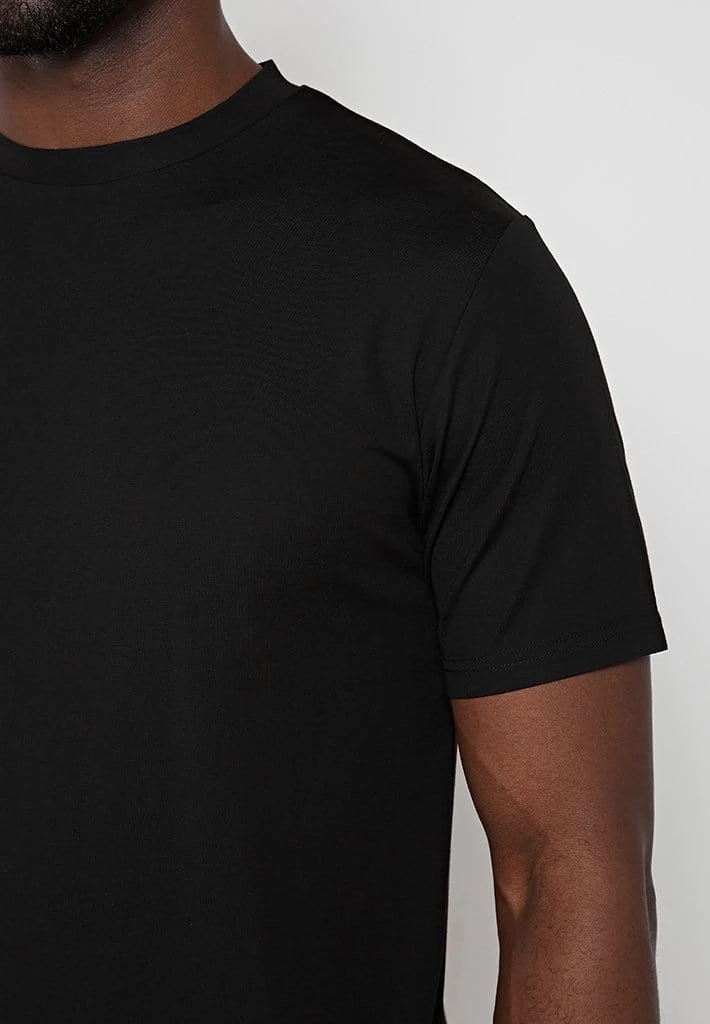 Man T-Shirts Mercerised Cotton T-Shirt - Black