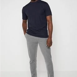 Man T-Shirts T-SHIRTS & TOPS Mercerised Cotton T-Shirt - Navy