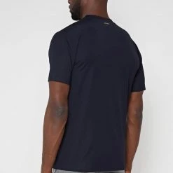 Man T-Shirts T-SHIRTS & TOPS Mercerised Cotton T-Shirt - Navy