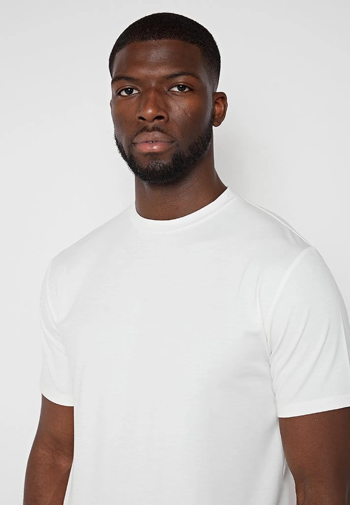 Man T-Shirts Mercerised Cotton T-Shirt - White T-SHIRTS & TOPS