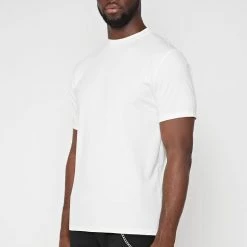 Man T-Shirts Mercerised Cotton T-Shirt - White T-SHIRTS & TOPS