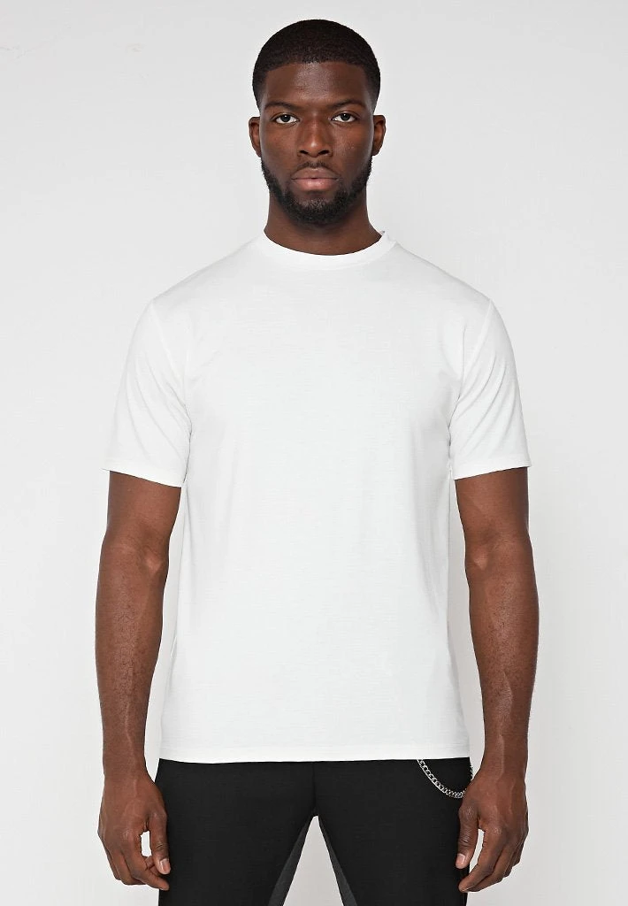 Man T-Shirts Mercerised Cotton T-Shirt - White T-SHIRTS & TOPS