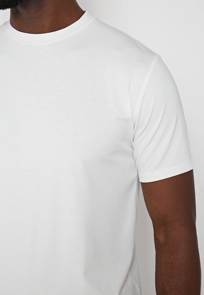 Man T-Shirts Mercerised Cotton T-Shirt - White T-SHIRTS & TOPS