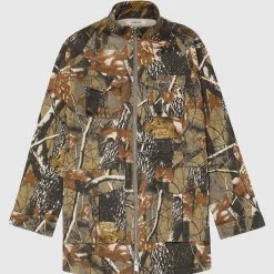 Woman Dresses Nature Print Military Dress - Khaki