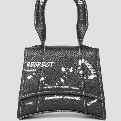 Woman Accessories Miniature Graffiti Bag - Black
