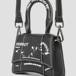 Woman Accessories Miniature Graffiti Bag - Black