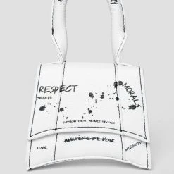 Woman Accessories Miniature Graffiti Bag - White